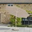 Pacific Lifestyle Sandstone Ivory 3m Riva Round Garden Parasol (7105H)