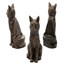 Potty Feet Decorative Pot Feet -  Antique Bronze Sitting Cat (PF0033)