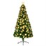 Premier 1.2m (4ft) Fibre Optic Artificial Christmas Tree with LED Lanterns & Star (FT247081)