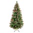 Premier 1.8m (6ft) Snow Tipped Artificial Fibre Optic Christmas Tree with Cones & Berries (FT141111)