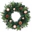 Premier 40cm Gold Bauble & Pine Cone Artificial Christmas Wreath (SSQ1038G-40)