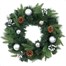 Premier 40cm Silver Bauble & Pine Cone Artificial Christmas Wreath (SSQ1038S-40)