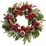Premier 50cm Berry & Cone Artificial Christmas Wreath with Bay Leaves (DF257002)