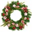 Premier 50cm Candy Cane Artificial Christmas Wreath with Baubles & Cones (DF257097)
