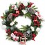 Premier 50cm Cone & Berry Artificial Christmas Wreath with Hanging Decoration (DF237035)