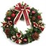 Premier 50cm Red Bow Artificial Christmas Wreath with Baubles & Cones (DF237038)
