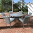 Supremo Athena 6 Seat Round Outdoor Garden Furniture Dining Set (765938)