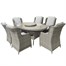 Supremo Florence 6 Seat Oval Outdoor Garden Furniture Dining Set