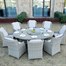 Supremo Florence 8 Seat Oval Outdoor Garden Furniture Dining Set