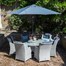 Supremo Lazia 6 Seat Round Outdoor Garden Furniture Dining Set