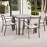Supremo Milan 4 Seat Square Outdoor Garden Furniture Set