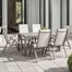 Supremo Milan 6 Seat Reclining Rectangular Outdoor Garden Furniture Set