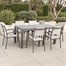 Supremo Milan 6 Seat Rectangular Outdoor Garden Furniture Set