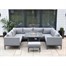 Supremo Mirfield U-Shape Modular Outdoor Garden Furniture Set with Firepit Table (X29.901.04.11.05)