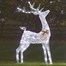 Three Kings 115cm Silver Glitter Twist Light Up Christmas Reindeer Decoration (2506050)