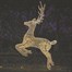 Three Kings 2.5m Gold Twist Giant Jumping Stags Light Up Christmas Decoration (2506300)