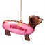 Vondels Hotdog Dachshund 6cm Glass Christmas Ornament (2250320060019)