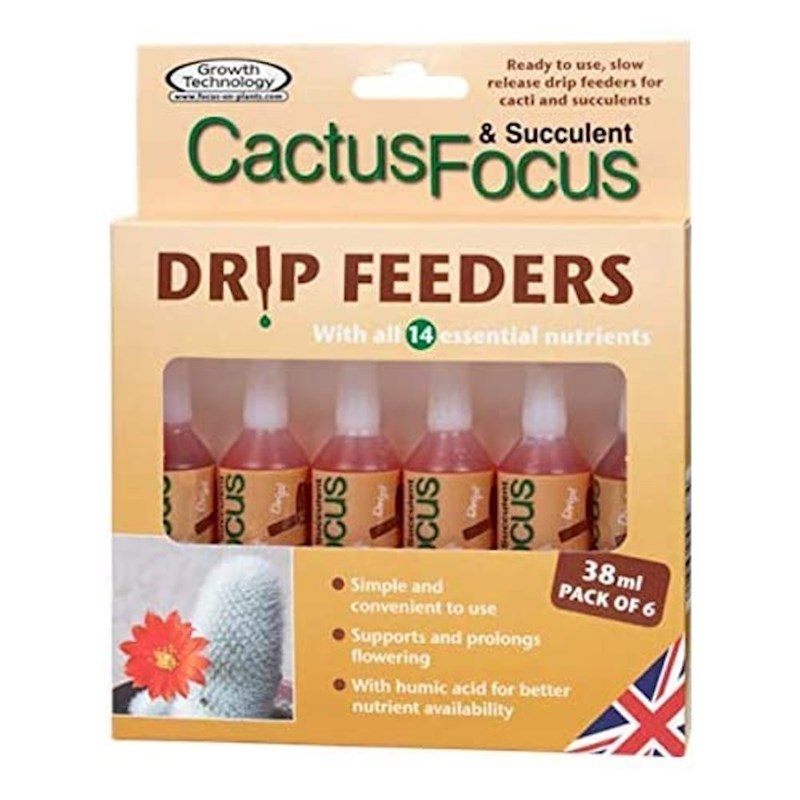 Growth Technology Cactus Focus Drip Feeders 38 ml Set of 6 (GTCFD6)