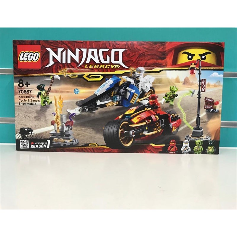 lego ninjago kai's blade cycle and zane's snowmobile