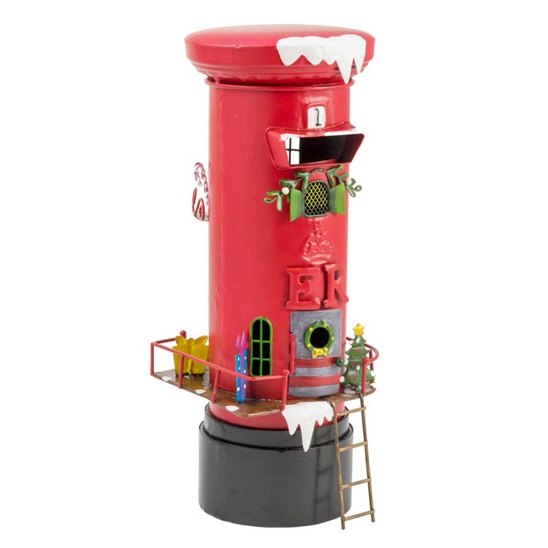 Fountasia Christmas Post Box Elf Fairy House Decoration 79539