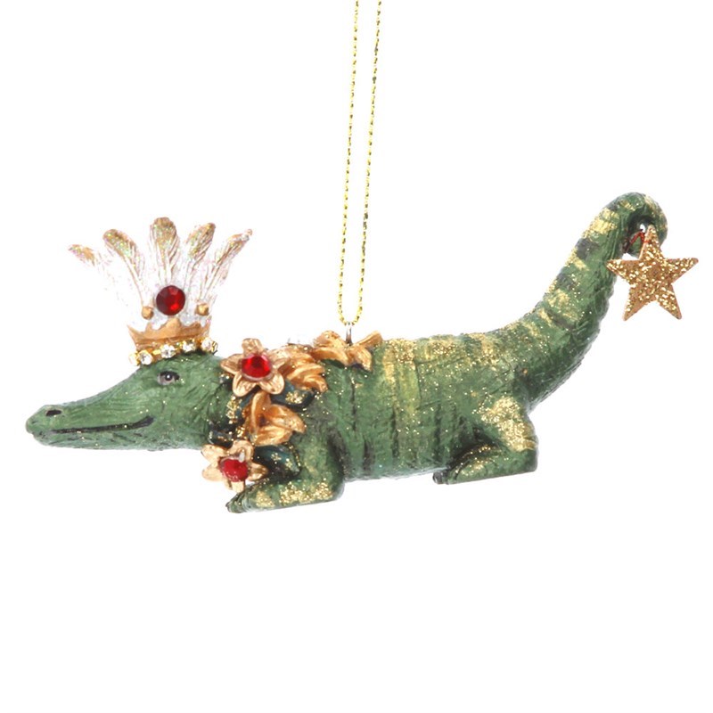crocodile christmas ornament