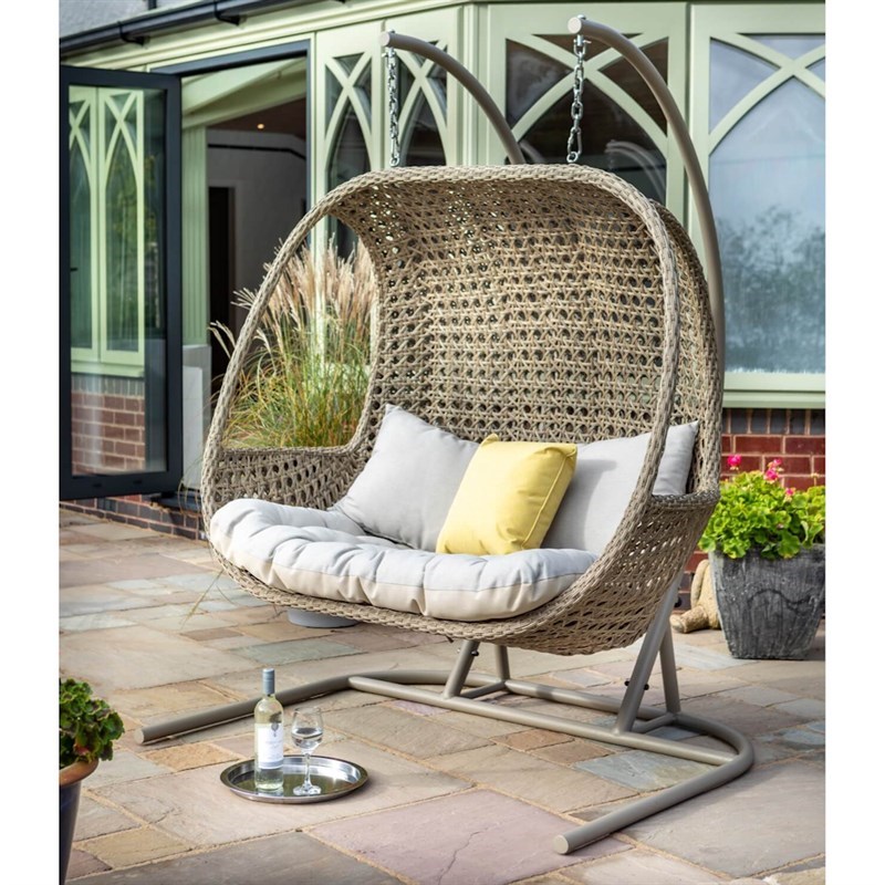 Hartman Heritage Double Hanging Set Outdoor Garden Furniture Egg Chair 787320 B Hartman Heritage Double Hanging Set, Garden Furniture Hanging Egg Chair