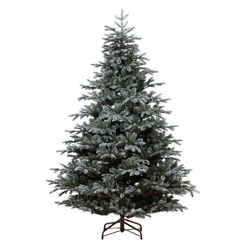 kaemingk 210cm 7ft frosted mountain spruce artificial christmas 7 ft christmas tree artificial