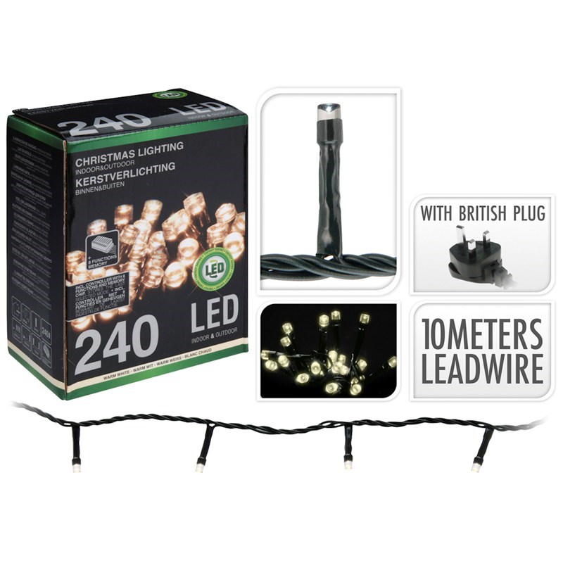 Koopman Battery Operated Outdoor Lights - 240 Warm White LED Default Image - Koopman Battery Operated Outdoor Lights - 240 Warm White LED
