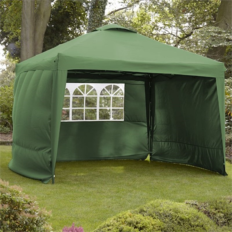 LeisureGrow Hamilton 3 Meter Pop Up Garden Gazebo Side Walls