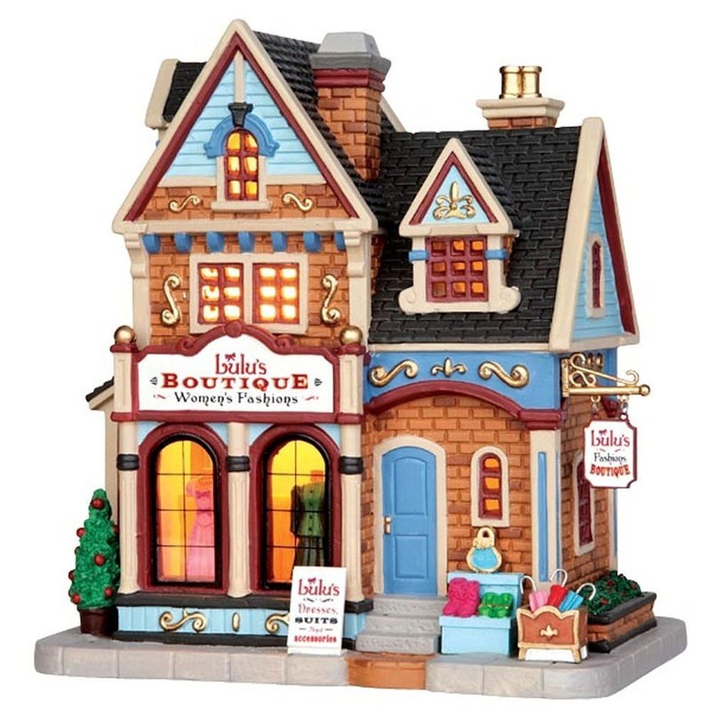 lemax christmas village lulu s boutique building lemax christmas village lulu s boutique building