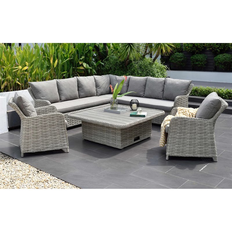 Lifestyle Garden Samoa Casual Corner Sofa Chairs Outdoor