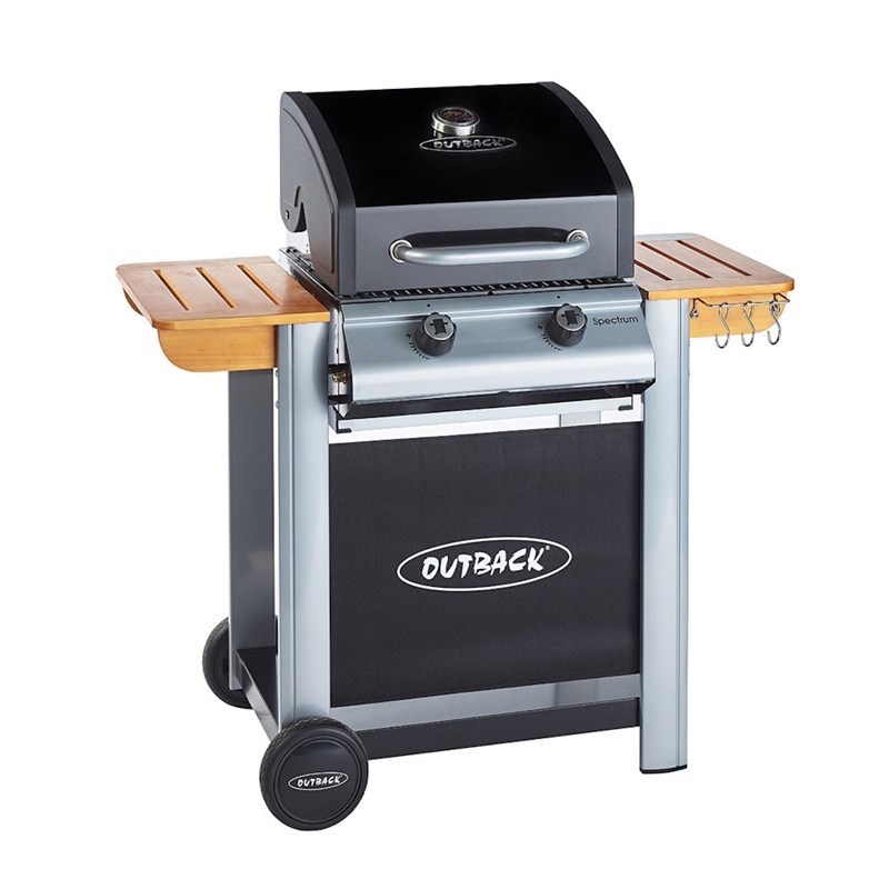 Outback Barbecue Spectrum 2 Burner Gas Barbecue Black OUT370695
