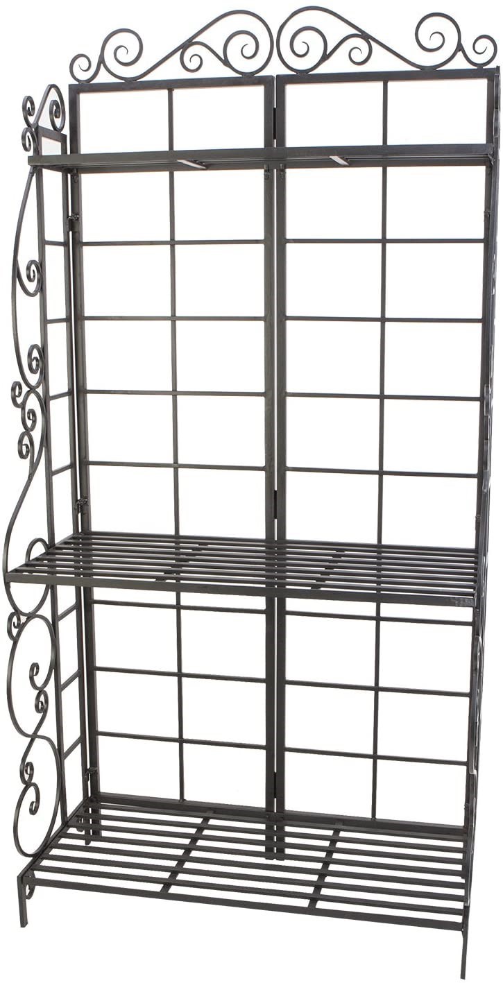 Nice bakers rack uses Panacea Baker S Rack Plant Stand Brushed Bronze 89197