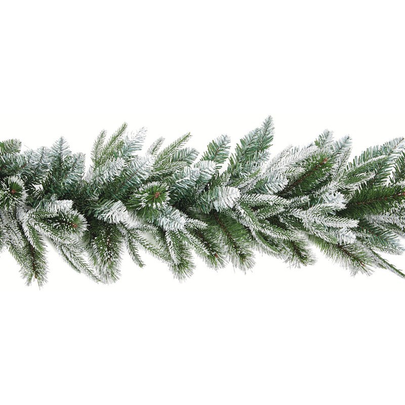 Premier 1 8m Fairmont Fir Artificial Christmas Garland With Silver Glitter Tg199185