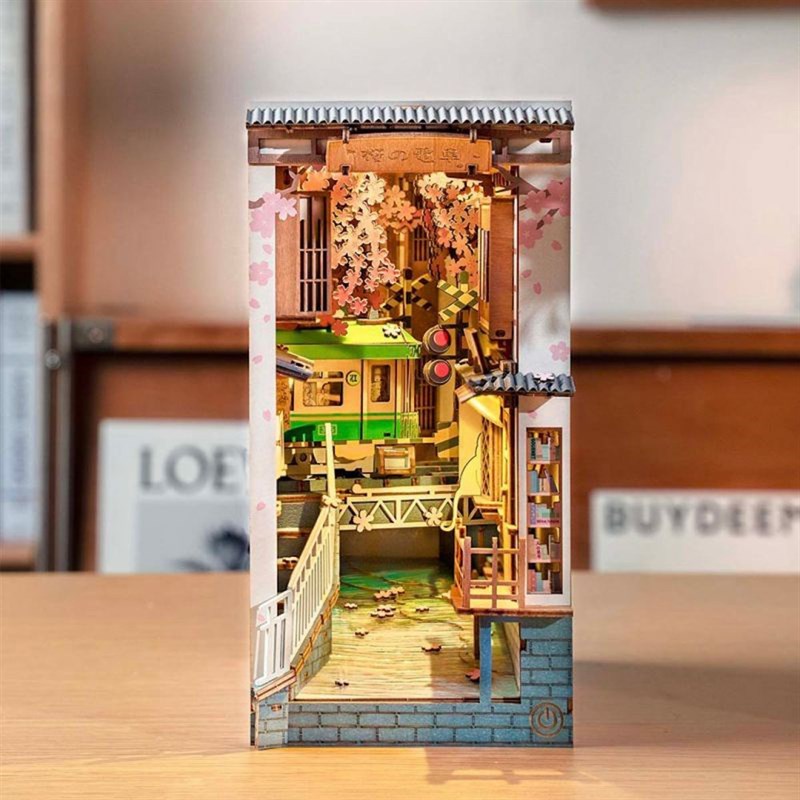 thumbnail image 2 of ROBOTIME / Rolife Sakura Tree House 3D Wooden Puzzle – DIY Model Kit – Ages 14+ 2 of 6