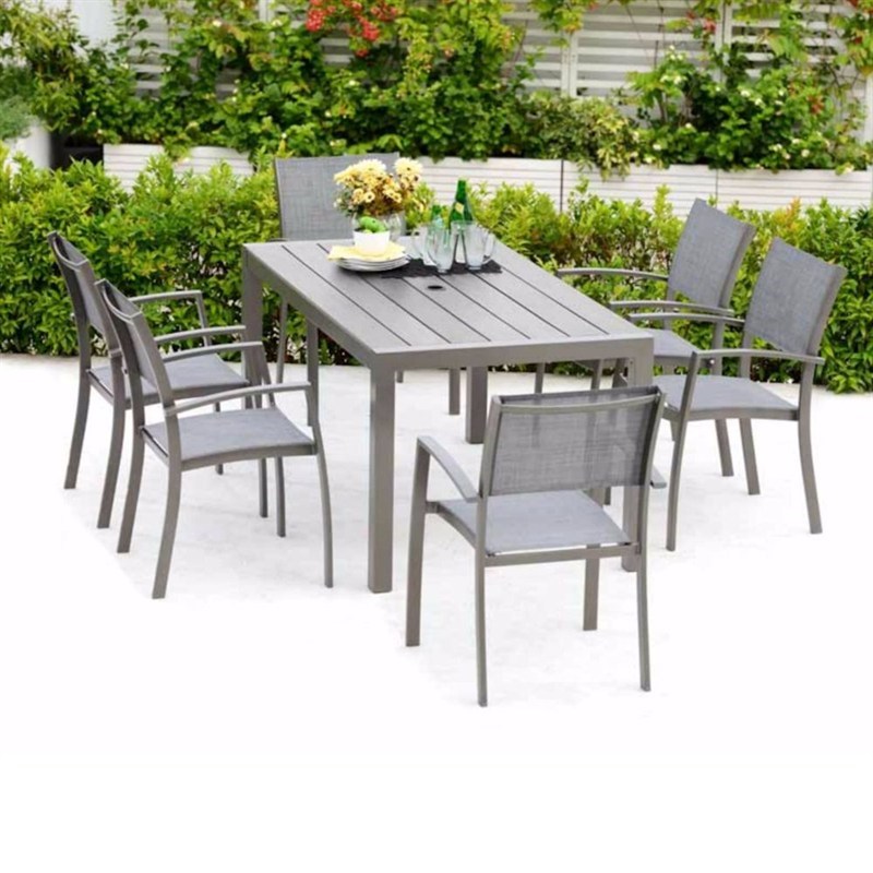 Lifestyle Garden Solana 6 Seat Rectangular Outdoor Furniture Dining Set - 6 Seater Garden Patio Sets Lifestyle Garden Solana 6 Seat Rectangular Outdoor Furniture Dining Set - 6 Seater Garden Patio Sets