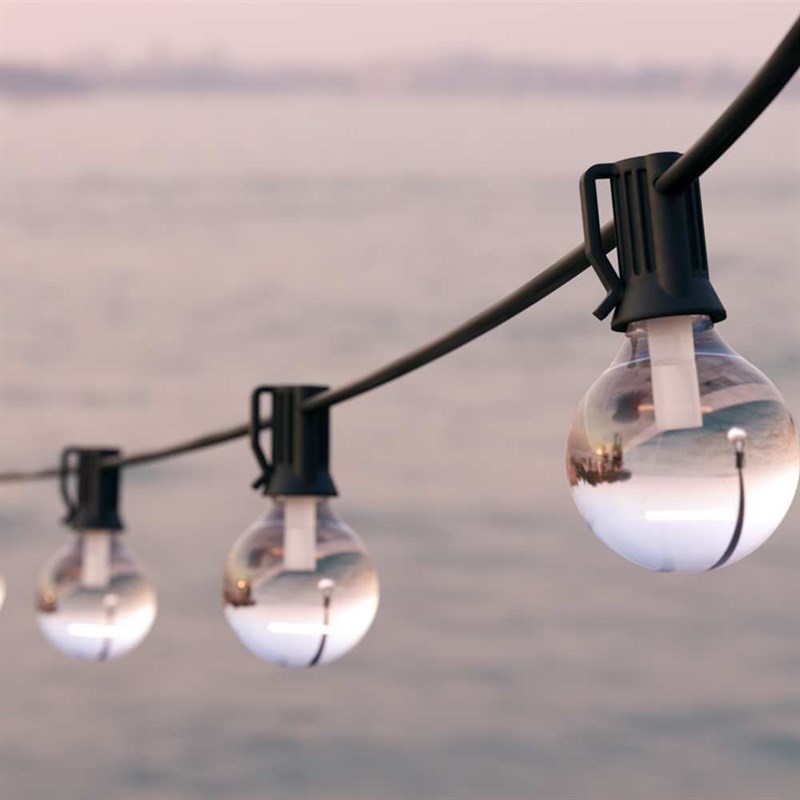Solar Centre Falmouth USB Solar Outdoor Festoon Lights Set of 25 FSFL