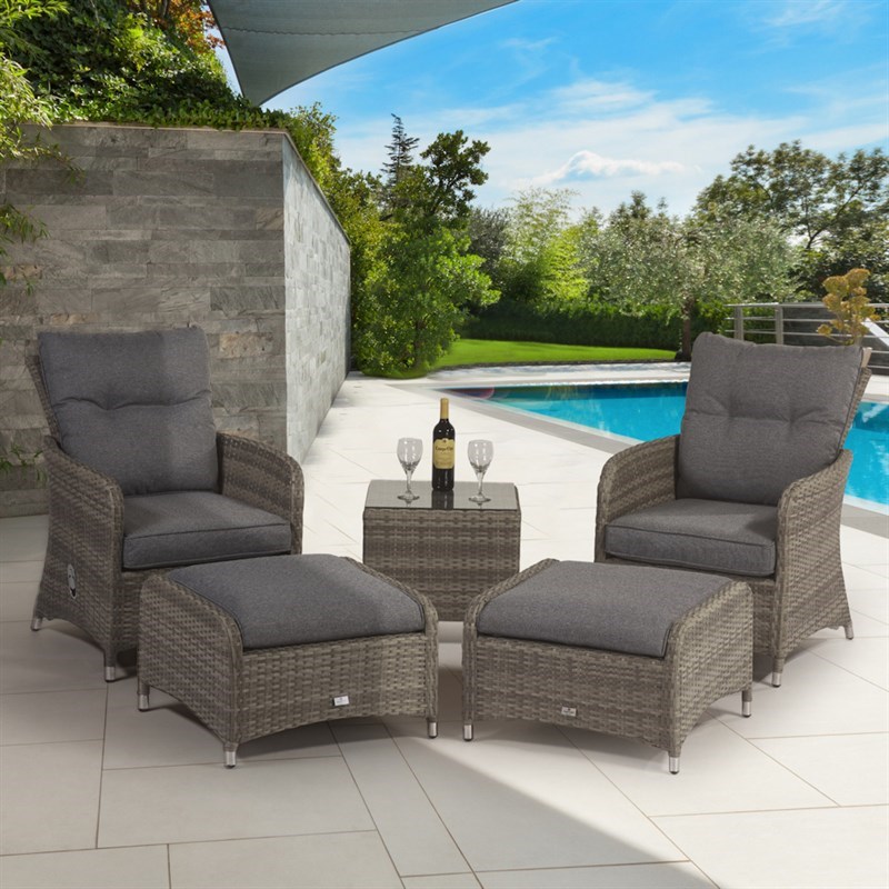 Reclining Companion Set Off 62, Reclining Outdoor Furniture Sets