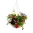 Hanging Basket Seasonal Bedding Designer Wicker Basket 14 Inches - SummerAlternative Image1