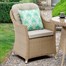 Bramblecrest Hampshire Walnut 2 Seat Round Bistro Outdoor Garden Furniture SetAlternative Image4