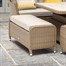 Bramblecrest Hampshire Walnut Square Modular Outdoor Garden Furniture Set with BenchesAlternative Image4
