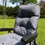Glendale Dark Grey Deluxe Outdoor Garden Relaxer Chair (LONG04)Alternative Image1