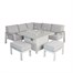 Supremo Melbury Salted Grey Mini Modular Outdoor Garden Furniture Set With FirepitAlternative Image1