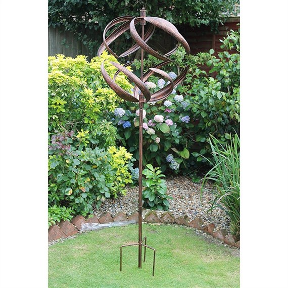 Creekwood Sphere Wind Spinner Brushed Copper 56x208cm (48046)