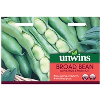 Unwins Seeds Broad Bean Bunyards Exhibition (31210095) Vegetable Seeds