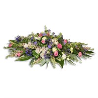 With Sympathy Flowers - Pink, White And Lilac Double Ended