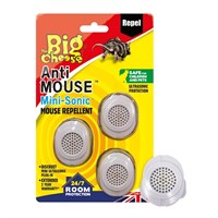 STV Anti Mouse™ Mini-Sonic Mouse Repellents Pest Control - 3 Pack (STV828)