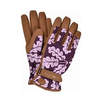 Burgon & Ball NEW Oak Leaf Glove - Plum - S/M (GLO/OAKPLUMSM)