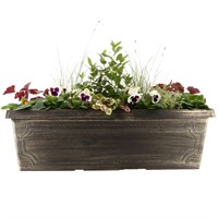 Planted Estate Window Box Bedding Planter 30 inches - Spring