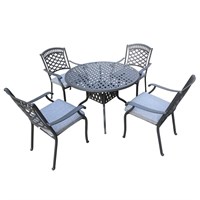 Supremo Pescara 4 Seat Round Outdoor Garden Furniture Dining Set (X63.338.04.34.00)